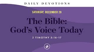 The Bible: God’s Voice Today – Daily Devotional