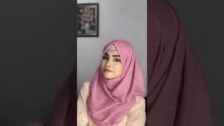 Hijab tutorial for wedding/party | hijab tutorial with tika | new hijab tutorial #shorts