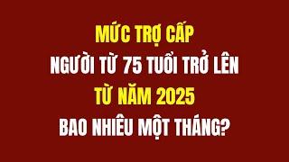 Mức Trợ Cấp Người 75 Tuổi Trở Lên Từ 2025 Là Bao Nhiêu?