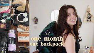 What I Packed For 1 MONTH Interrailing Europe | Backpacking Diaries