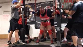 Eric Lilliebridge 447kgs/985lbs Raw Squat w/ Wraps @ 290lbs PR