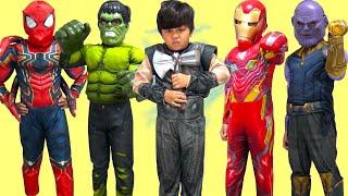 Marvel Avengers Infinity War Kids Costume Runway Show Thor Hulk Pretend Dress Up Fun TBTFUNTV