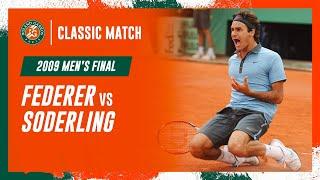 Federer vs Soderling 2009 Men's final | Roland-Garros Classic Match