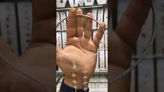 İtalyan Kutup Yıldızı Pırlanta Modeli Choker Gümüş Kolye