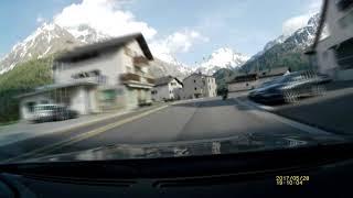 Driving the Swiss and Italian alps, towards lake Como