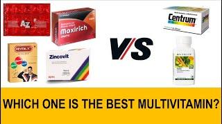 Multivitamin Comparison | Daily vs centrum vs Revital vs A to Z vs Zincovit |