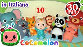 Dieci bimbi nel letto | CoComelon Italiano - Canzoni per Bambini