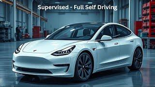 Navigate to Cafe Rio - Supervised - Full Self Driving 12.5.6.3 - 2024 Tesla Model 3