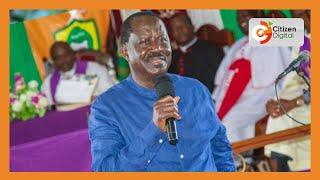 Raila leads an ODM party membership recruitment exercise in Kwale County