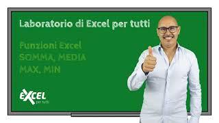 Esercizi Excel SOMMA MEDIA MIN MAX