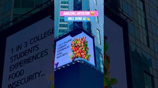 WONDERFUL initiative  @LGUSA  well done  #lg #3dbillboard #students #foodforall #healthyfood