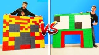 PRESTON vs UNSPEAKABLE LEGO HOUSE BATTLE!