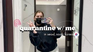 what it's like to quarantine ALONE in SEOUL, SOUTH KOREA | process, solo travel, food, room tour