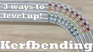 Level up your kerf bending! 3 ways, everyone can make splines for kerf bending - Woodworking how to