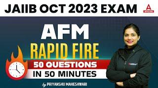 JAIIB October 2023 | AFM | Rapid Fire | 50 Questions in 50 Minutes