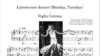 Laissez-moi danser (Monday, Tuesday) – Dalida (piano + sheet)