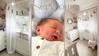 BABY NURSERY TOUR- Baby girls nursery decor on a budget!