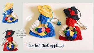 crochet easy key chain "gardening princess" (subtitle)