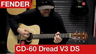 Fender CD-60 Dread V3 DS Sound Test | Nat and Black