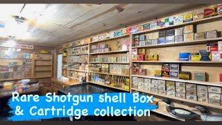 Massive Rare Shotgun Shell Boxes & Cartridges found Paper Brass Aluminum Robin Hood Vintage Ammo