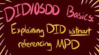 Explaining Dissociative Identity Disorder Without Referencing MPD | DID Basics