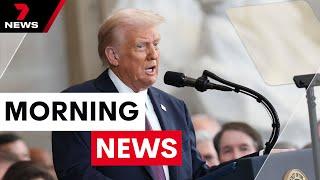 The Trump Era: Donald Trump's frantic first day in office after executing major orders|7NEWS