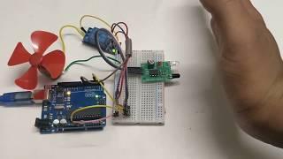 IR controlled DC motor using Arduino