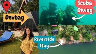 देवबागमध्ये मी राहिले नदीकाठच्या या सुंदर रिसॉर्टमध्ये | Scuba Diving Experience| Rivercoast Resort