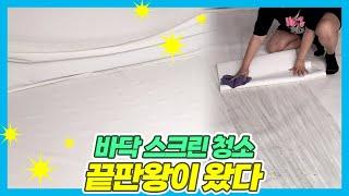 투비전 바닥 스크린 청소만으로 복원 수준의 퀄리티로 만들어 드립니다