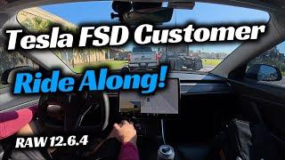 Tesla FSD 12.6.4 Ride Along | Bartow to Lakeland, FL | Hurry Mode