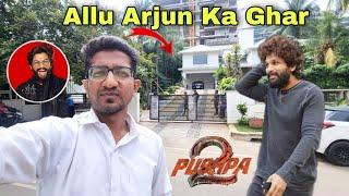 PUSHPA Allu Arjun ka Ghar  Way to Allu Arjun House | superstar allu arjun ka home tour vlog