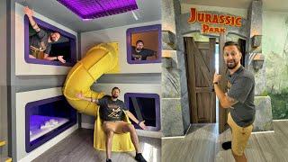 Touring The Imagination Station Vacation Home Near Disney! Jurassic Park Raptor Room, Minions & More