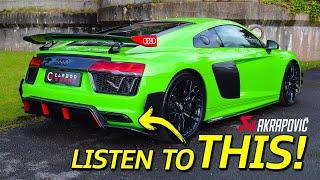 AUDI R8 Gen 2 V10+ With The Best Akrapovic Exhaust!