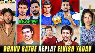 React on Dhruv Rathi Attitude Edits | Dhruv Rathi Reply Elvish yadav 