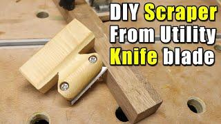 DIY Card Scraper From Utility Knife Blade