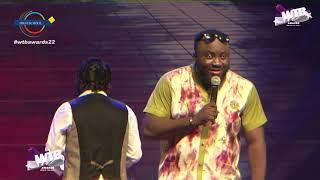 DKB act like shatta Wale at the WTB Awards 2022.