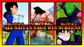 (Dragon Ball Legends) EVERY SAIYAN SAGA WIN SCREEN IN CHRONOLOGICAL ORDER - APRIL 2022