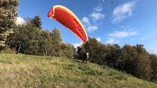 Gleitschirmfliegen am Hainberg bei Stadtsteinach September 2020