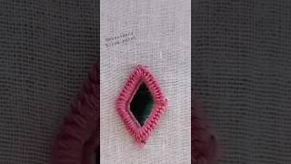 Diamond  mirror work design tutorial  Shisha work #shorts #mirrorwork