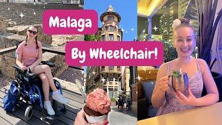 MALAGA BY WHEELCHAIR! Accessible Beach, Managing Allergies, Renting An Electric Wheelchair & More!