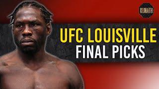 UFC LOUISVILLE FINAL PICKS | DRAFTKINGS UFC PICKS