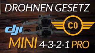 EU Drohnenverordnung & Gesetz: DJI MINI 4 3 2 1 PRO und Drohnenklasse C0 / unter 250g [ 2024 ]