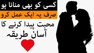 Kisi Ko Manane Ka Asan aur Powerful Wazifa | Love Dua | Mohabbat ka Amal | Hadees Tarika Mehrban Ali