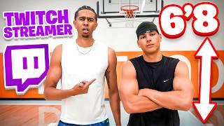 INSANE 1v1 Basketball vs 6’8 Twitch Streamer!