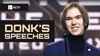 All donk's speeches from HLTV Awards 2024