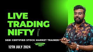 Bank Nifty50:JULY 12 Live Options Trading today#BankNiftyTradingLive |In 2024 Learn Trading Easy Way