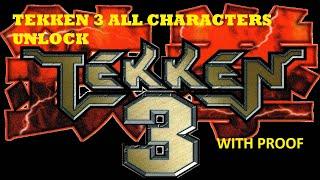 How to unlock all the characters of Tekken 3 || Tekken 3 all characters unlocked || Gamer gear