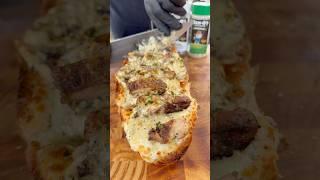 Garlic Parmesan chicken bread boat with ​⁠@DanOsSeasoning original and Italian-O