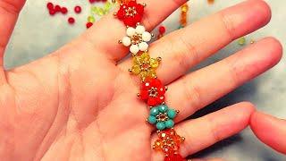 DIY Colorful  bracelet, how to make bracelet with rondelle beads