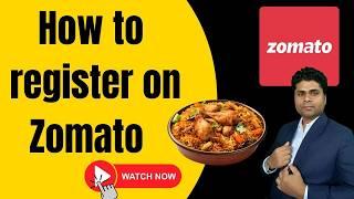 How to register on zomato/घर से खाना ऑनलाइन कैसे बेचे zomato par apna business kaise kare